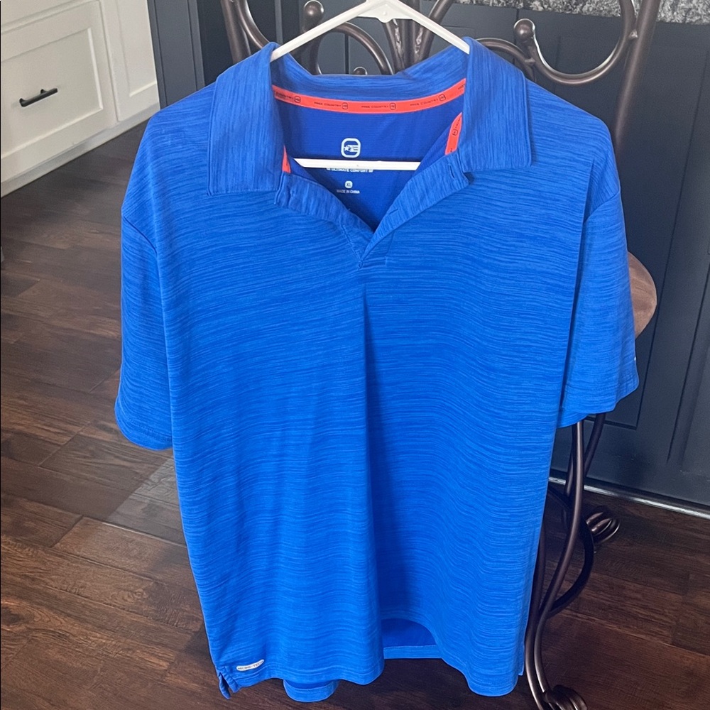 Free Country Vibrant Blue Polo Shirt